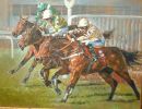 Staying Power: theLaadbroke World Hurdle (Stayers Hurdle)Cheltenham: Inglis Drever and Baracouda
D.M.Dent
15"x10" ltd ed 200 £59 giclee